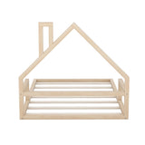 Elegant Floor Bed With House Shaped Headboard - Platform Beds available at Alpine Outlets in Denver