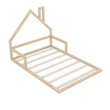 Elegant Floor Bed With House Shaped Headboard - Platform Beds available at Alpine Outlets in Denver