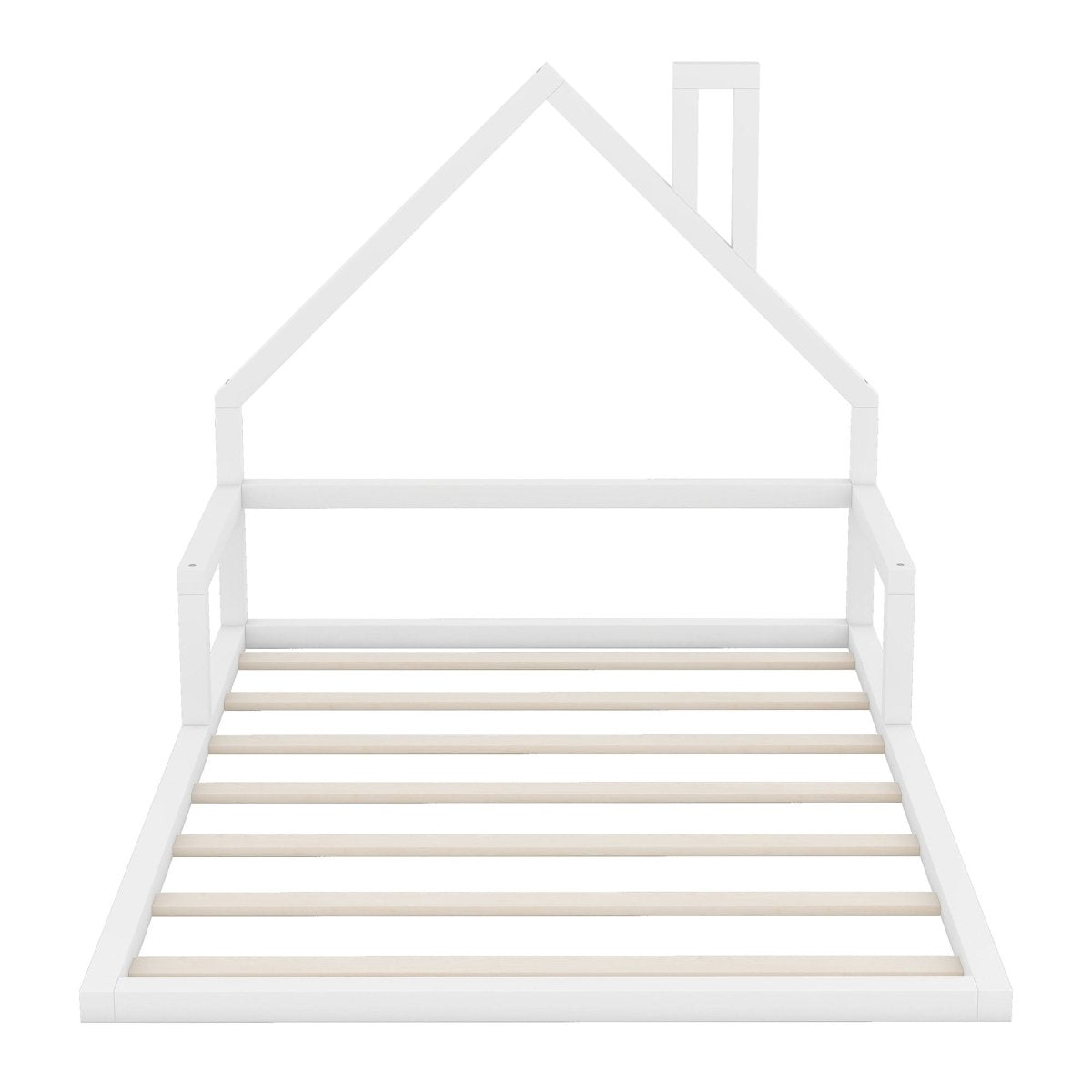 Elegant Floor Bed With House Shaped Headboard - Platform Beds available at Alpine Outlets in Denver