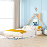 Elegant Floor Bed With House Shaped Headboard - Platform Beds available at Alpine Outlets in Denver