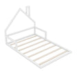 Elegant Floor Bed With House Shaped Headboard - Platform Beds available at Alpine Outlets in Denver