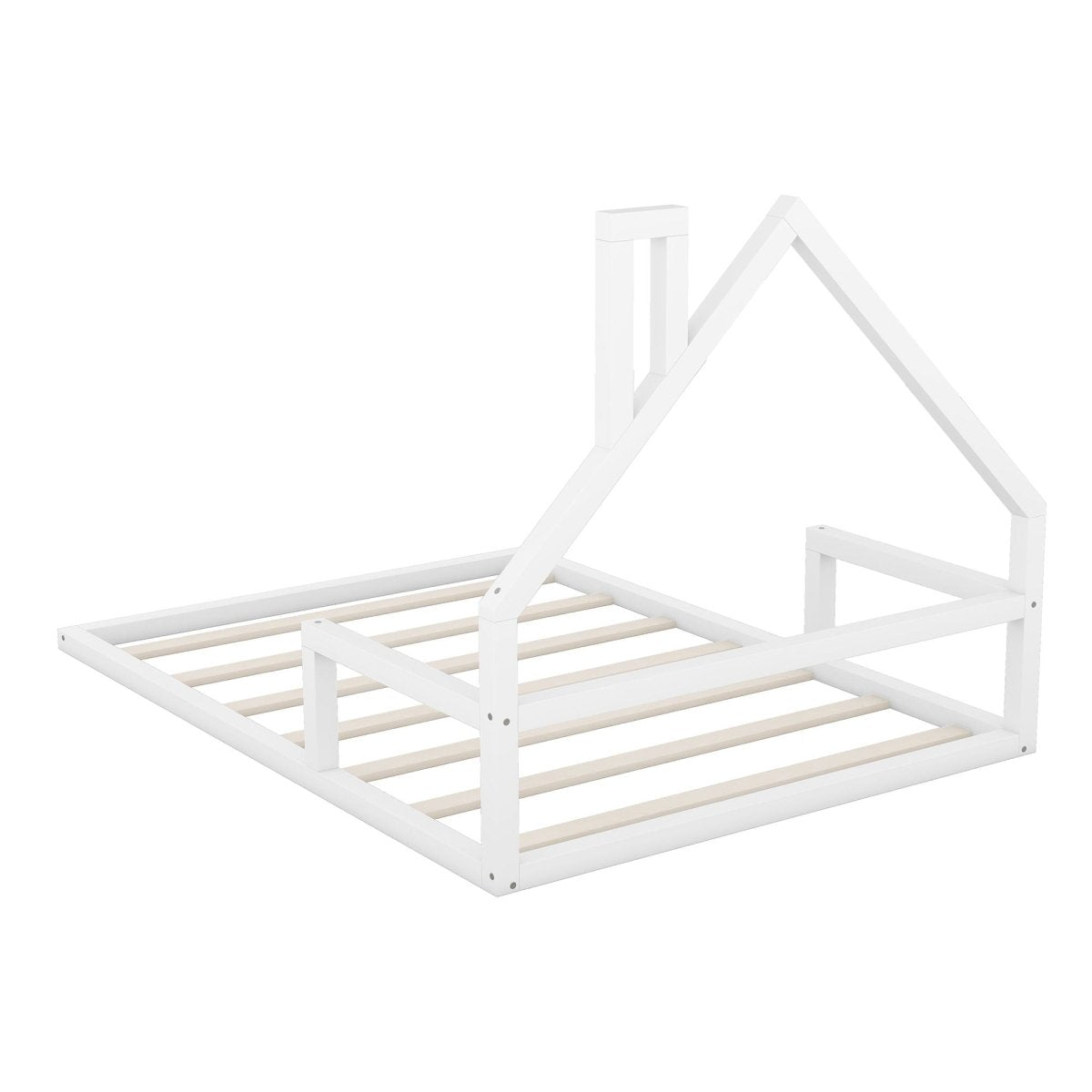 Elegant Floor Bed With House Shaped Headboard - Platform Beds available at Alpine Outlets in Denver