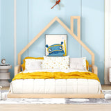 Elegant Floor Bed With House Shaped Headboard - Platform Beds available at Alpine Outlets in Denver