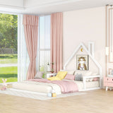Elegant Floor Bed With House Shaped Headboard - Platform Beds available at Alpine Outlets in Denver