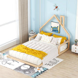 Elegant Floor Bed With House Shaped Headboard - Platform Beds available at Alpine Outlets in Denver