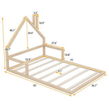 Elegant Floor Bed With House Shaped Headboard - Platform Beds available at Alpine Outlets in Denver