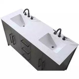 Elegant Lighting Millie 60" Free Standing Vanity Set - Mocha Brown - 🟢 Bathroom Vanities available at Alpine Outlets in Denver