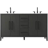 Elegant Lighting Millie 60" Free Standing Vanity Set - Mocha Brown - 🟢 Bathroom Vanities available at Alpine Outlets in Denver
