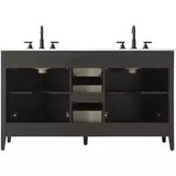 Elegant Lighting Millie 60" Free Standing Vanity Set - Mocha Brown - 🟢 Bathroom Vanities available at Alpine Outlets in Denver