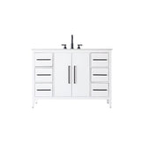 Elegant Lighting Millie Free Standing Vanity Set - White - 🟢 Bathroom Vanities available at Alpine Outlets in Denver