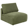 Elysia Chenille Upholstered Modular Armless Chair Green - 🟢 Armless Chairs available at Alpine Outlets in Denver
