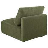 Elysia Chenille Upholstered Modular Armless Chair Green - 🟢 Armless Chairs available at Alpine Outlets in Denver