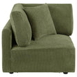Elysia Chenille Upholstered Modular Corner Chair Green - 🟢 Arm Chairs available at Alpine Outlets in Denver