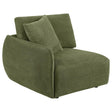 Elysia Chenille Upholstered Modular LAF Chair Green - 🟢 Arm Chairs available at Alpine Outlets in Denver