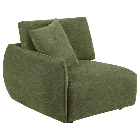 Elysia Chenille Upholstered Modular LAF Chair Green - 🟢 Arm Chairs available at Alpine Outlets in Denver