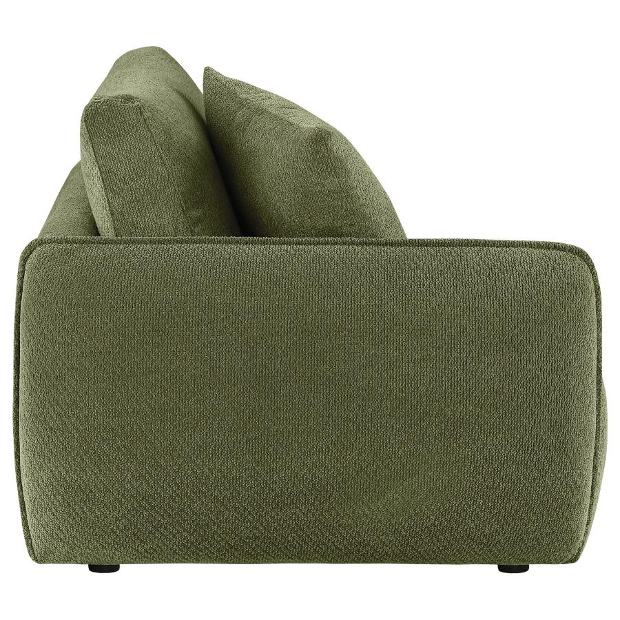 Elysia Chenille Upholstered Modular LAF Chair Green - 🟢 Arm Chairs available at Alpine Outlets in Denver
