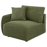 Elysia Chenille Upholstered Modular LAF Chair Green - 🟢 Arm Chairs available at Alpine Outlets in Denver