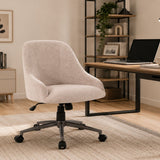 Ergonomic Office Enveloping Bucket Back Swivel Computer Chair - Beige - Swivel Chairs available at Alpine Outlets in Denver