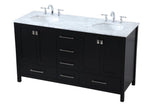 Erina 60 inch Double Bathroom Vanity in Black - 🟢 Bathroom Vanities available at Alpine Outlets in Denver