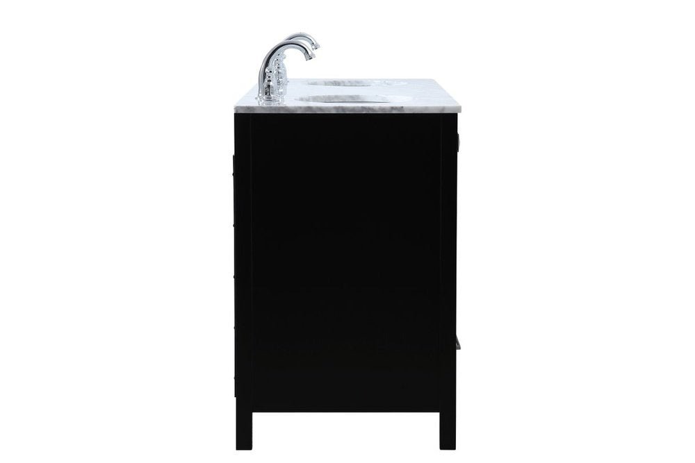 Erina 60 inch Double Bathroom Vanity in Black - 🟢 Bathroom Vanities available at Alpine Outlets in Denver