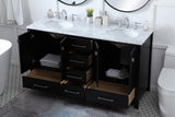 Erina 60 inch Double Bathroom Vanity in Black - 🟢 Bathroom Vanities available at Alpine Outlets in Denver