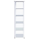 Nevra - 4 Shelf Display LED Curio Cabinet