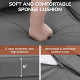 All-Weather Patio Sofa With Cushions, 3 Seat Outdoor Couch