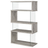 Elias - 4 Shelf Bookshelf With Zigzag Design