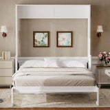 Murphy Bed With Desk, LED Lights And USB Charging Station