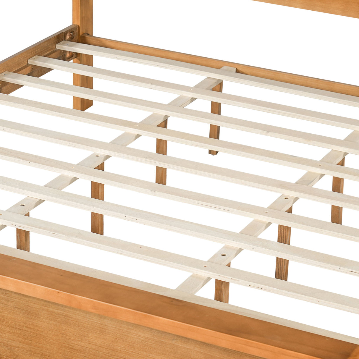 Bed Frame With Dual Open Storage Headboard And Footboard
