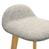 Vera - Upholstered Wood Counter Height Barstool