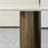 Console Table - Antique Bronze / Beige