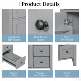 Bathroom Vanity With Sink, Cabinet With 3 Drawers And Adjustable Shelf