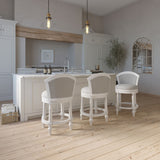 Barrel Back Stool With Swivel