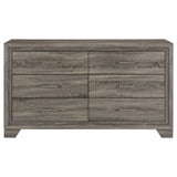 Funston - 6 Drawer Dresser Cabinet - Brown Oak