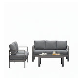 Outdoor Patio Set, All-Weather With Thick Cushions