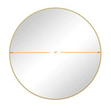 Wall Circular Mirror Metal Framed Mirror Round Vanity Mirror Dressing Mirror, For Bathroom, Living Room, Bedroom Wall Decor