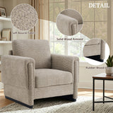 Upholstered Accent Armchair With Square Arm