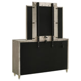 Mika - 8 Drawer LED Dresser With Mirror - Ivory