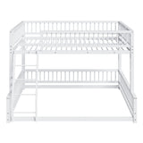 Bunk Bed With Ladder And Safety Guardrails