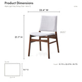 Gusto - Dining Chair (Set of 2) - Brown / Light Gray