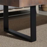 Rectangular Coffee Table With U-Shaped Legs Living Room - Multi