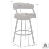 Saturn - Bar Height Bar Stool - Auburn Bay