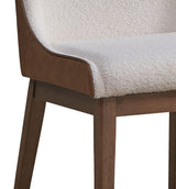 Ginny - Boucle Velvet Side Chair (Set of 2) - Walnut - Chair Sets - Alpine Outlets