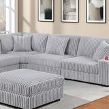 Contemporary Style Modular Sectional Sofa Set With USB, Cup Holder