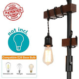 Dimmable Industrial 3-Light Tree Floor Lamp