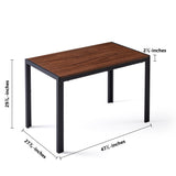 5 Piece Dining Set Including High Back Nordic Dining Chair & Creative Design Dining Table