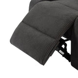 Adjustable Manual Recliner, Ergonomic Lounge Chair With Phone Holder And 2 Cup Holders