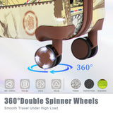 3 Piece Spinner Luggage Set 20" / 24" / 28" With Combination Lock And Silent Wheels - Black / Vintage