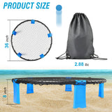 Outdoor Roundnet Game Set With 2 Balls, Sturdy Net And Carry Bag